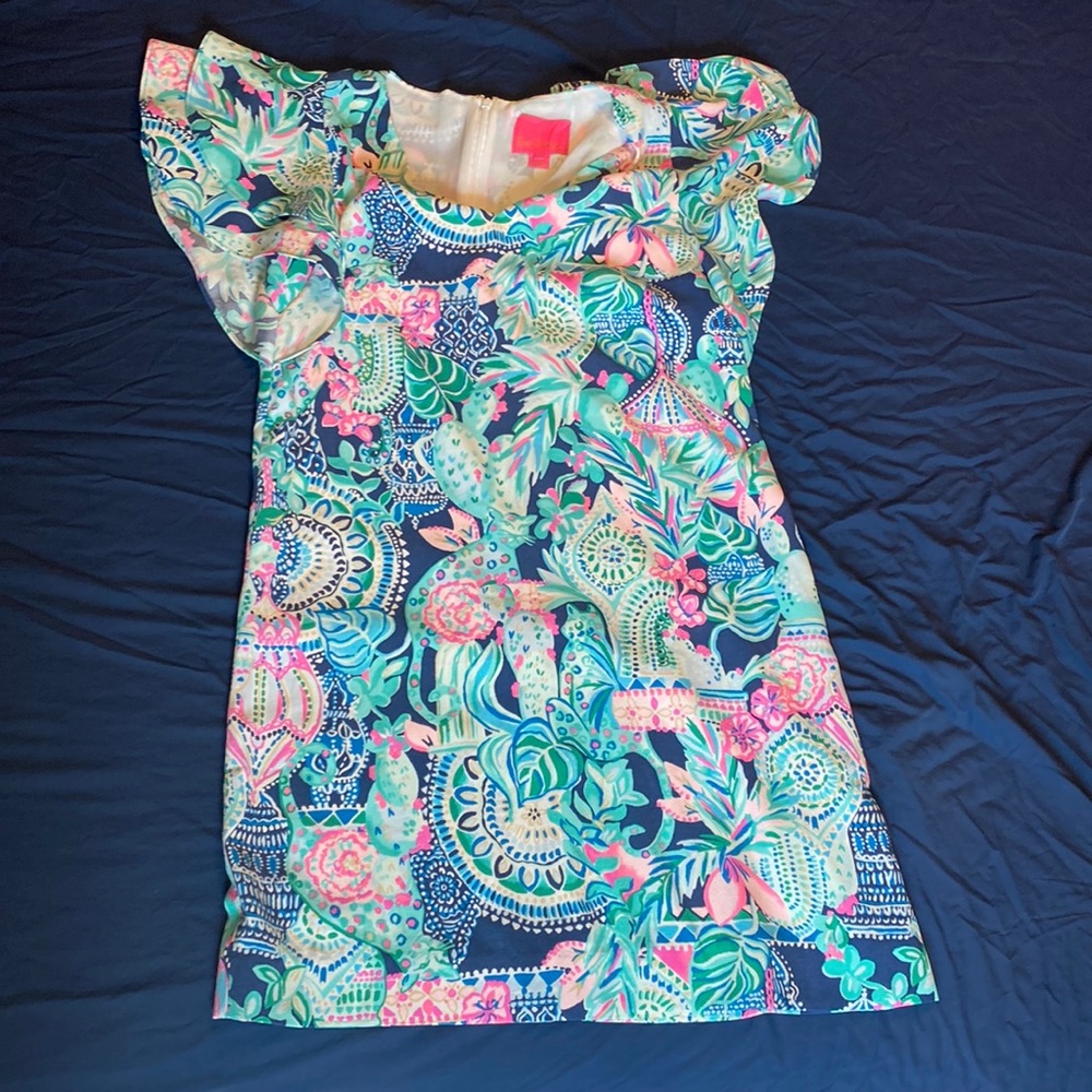 Lilly Pulitzer Kathie Dress in Multi Lookin Sharp Size 6